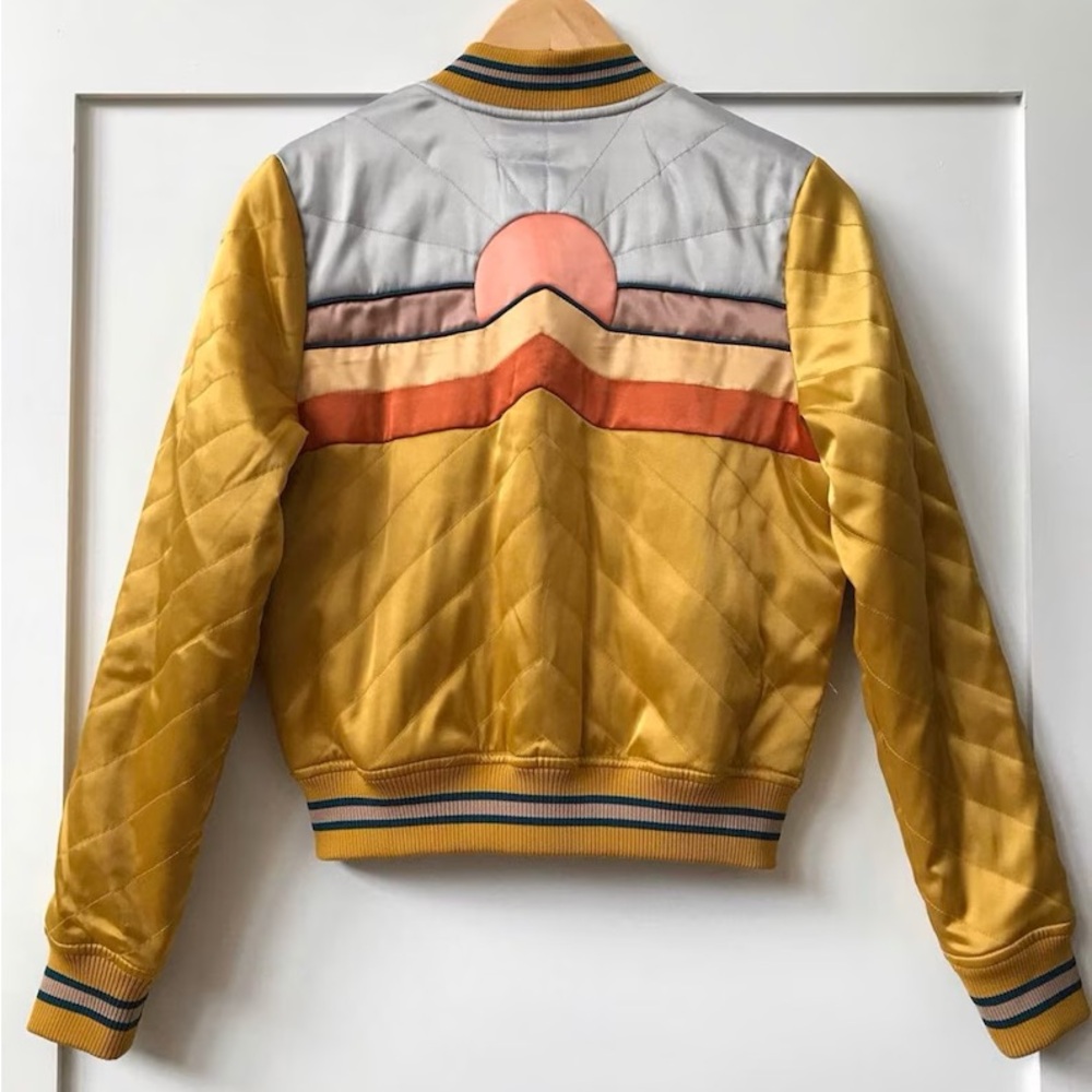 Retro Sunset Bomber Jacket
